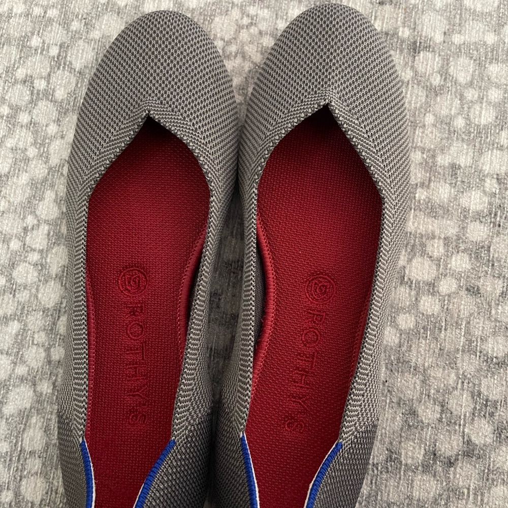 Rothys charcoal flats 9.5